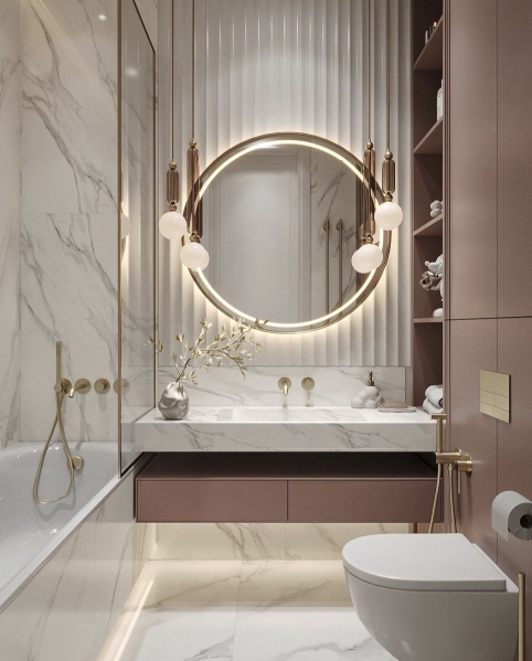 MG-1005 Salle de bain laquée personnalisable